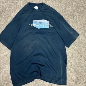 Vintage 90s usps‎ priority mail flat rate promo tshirt